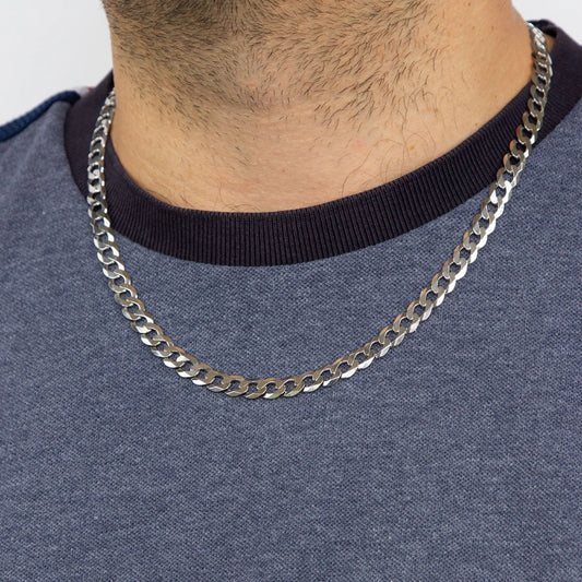 Fred Bennett Mens Heavyweight Diamond Cut Curb Chain Necklace Fred Bennett Mens Heavyweight Diamond Cut Curb Chain Necklace