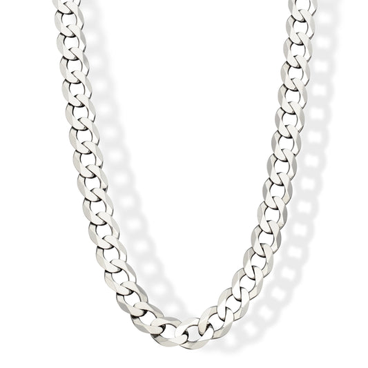 Fred Bennett Mens Heavyweight Diamond Cut Curb Chain Necklace