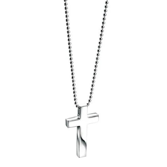 Fred Bennett Mens Sterling Silver Plain Cross Pendant