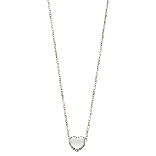 9ct White Gold Elfin Heart Pendant White Gold