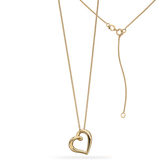 9ct Yellow Gold Heart Pendant Yellow Gold