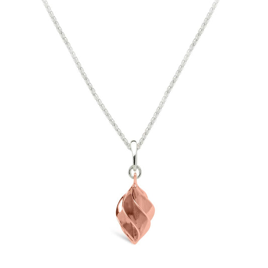 Verso Medium Drop Pendant Rose Gold
