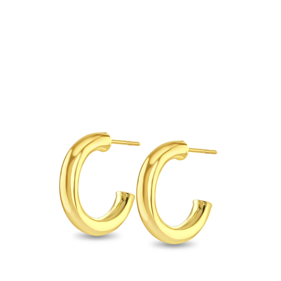Halo Mini Gold Vermeil Hoop Earrings