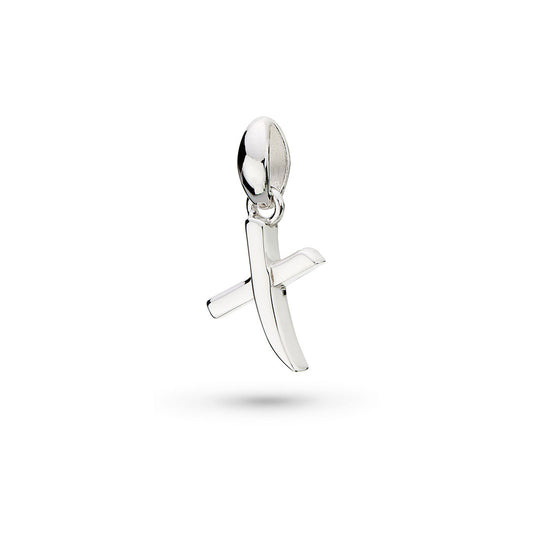 Kit Heath Kit Heath Skript Lowercase X Initial Sterling Silver Pendant White Gold
