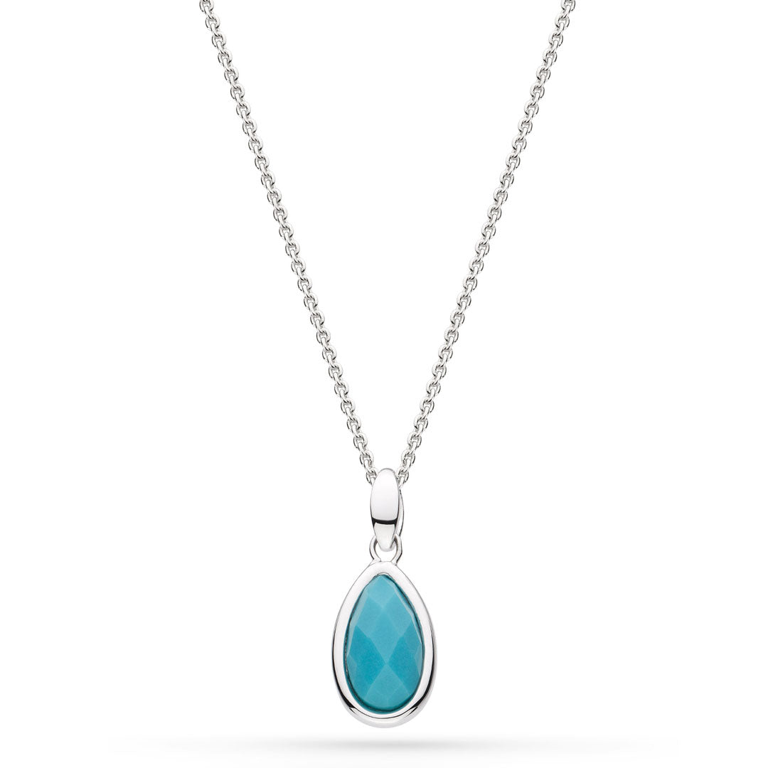 Kit Heath Coast Pebble Azure Turquoise Sterling Silver Necklace