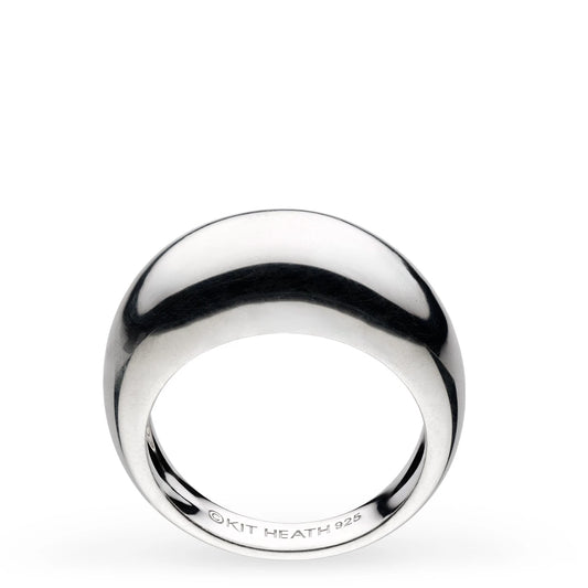 Kit Heath Sterling Silver Coast Pebble Smooth Grande Ring