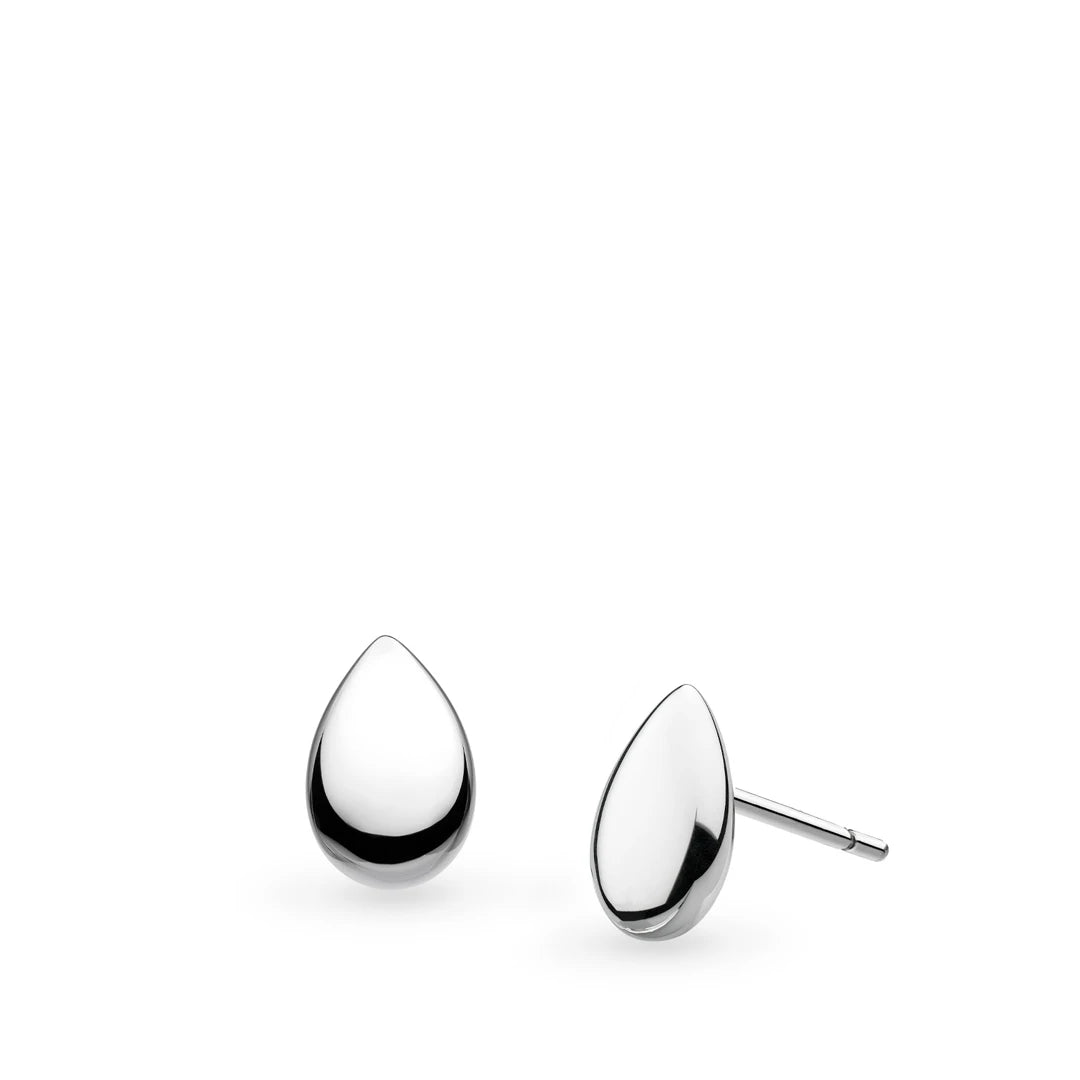 Kit Heath Sterling Silver Coast Pebble Smooth Stud Earrings