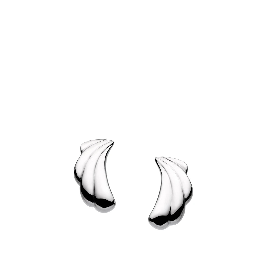 Kit Heath Sterling Silver Oceane Shell Echo Stud Earrings