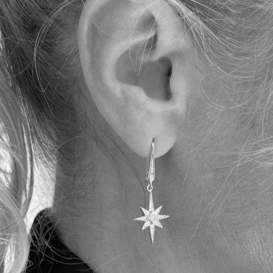 Céleste North Star Drop Earrings Céleste North Star Drop Earrings