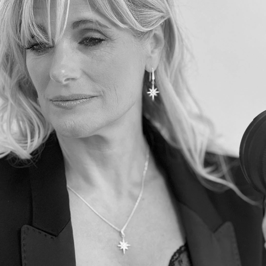 Céleste North Star Drop Earrings