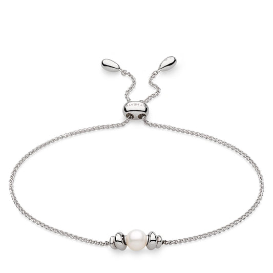 Kit Heath Sterling Silver Coast Tumble Pearl Toggle Bracelet