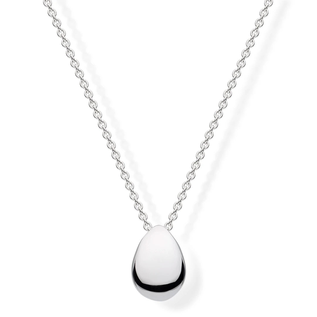 Kit Heath Sterling Silver Coast Pebble Smooth Necklace