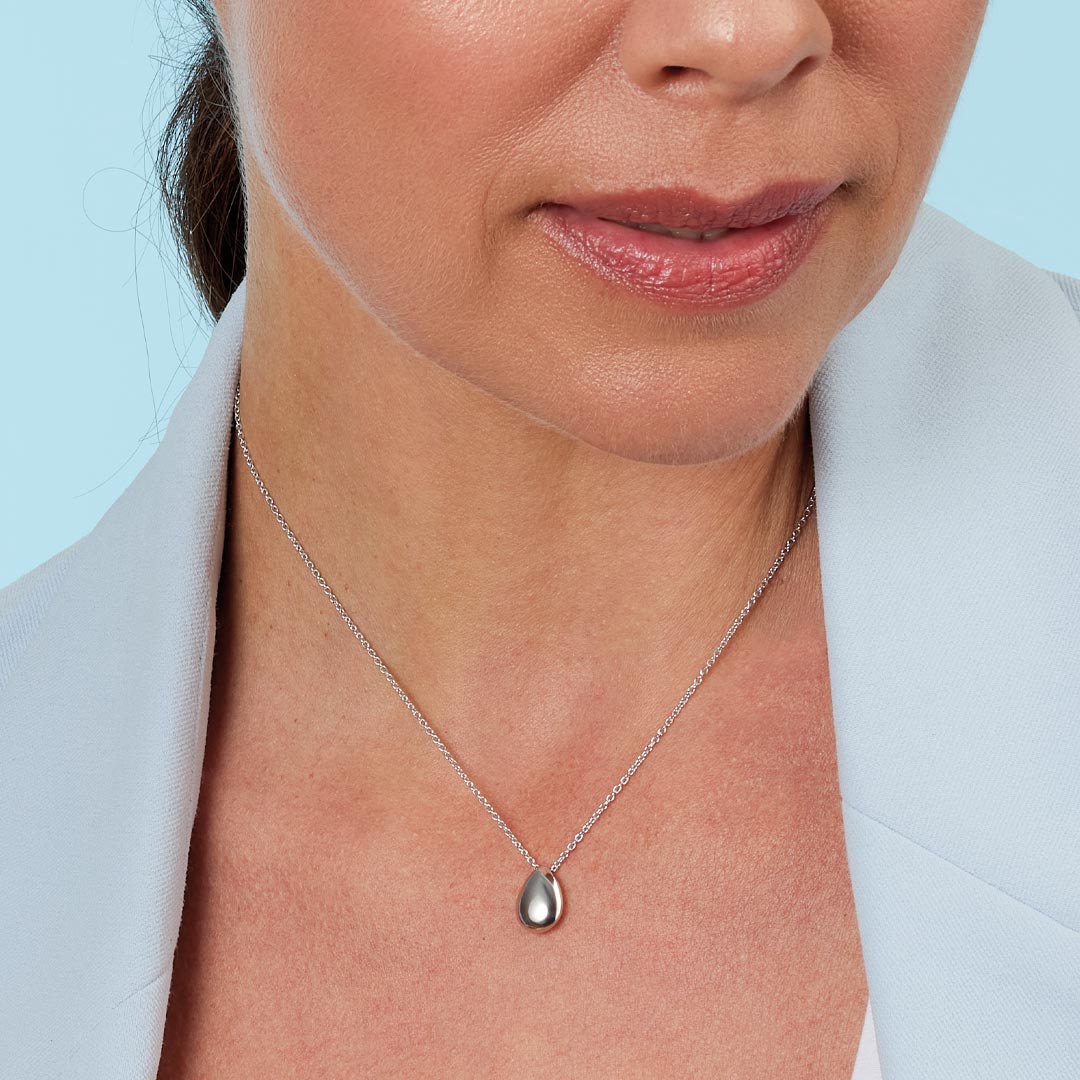 Kit Heath Sterling Silver Coast Pebble Smooth Necklace