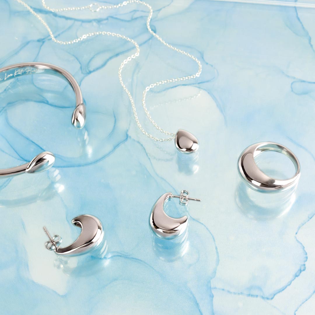 Kit Heath Sterling Silver Coast Pebble Smooth Necklace
