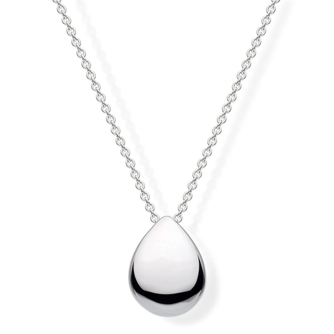 Kit Heath Sterling Silver Coast Pebble Smooth Grande Necklace
