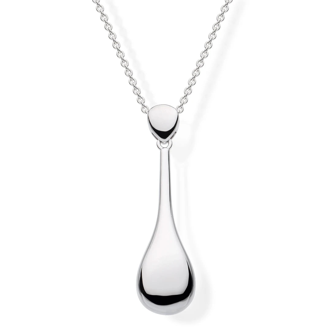 Kit Heath Sterling Silver Coast Pebble Smooth Elegant Necklace
