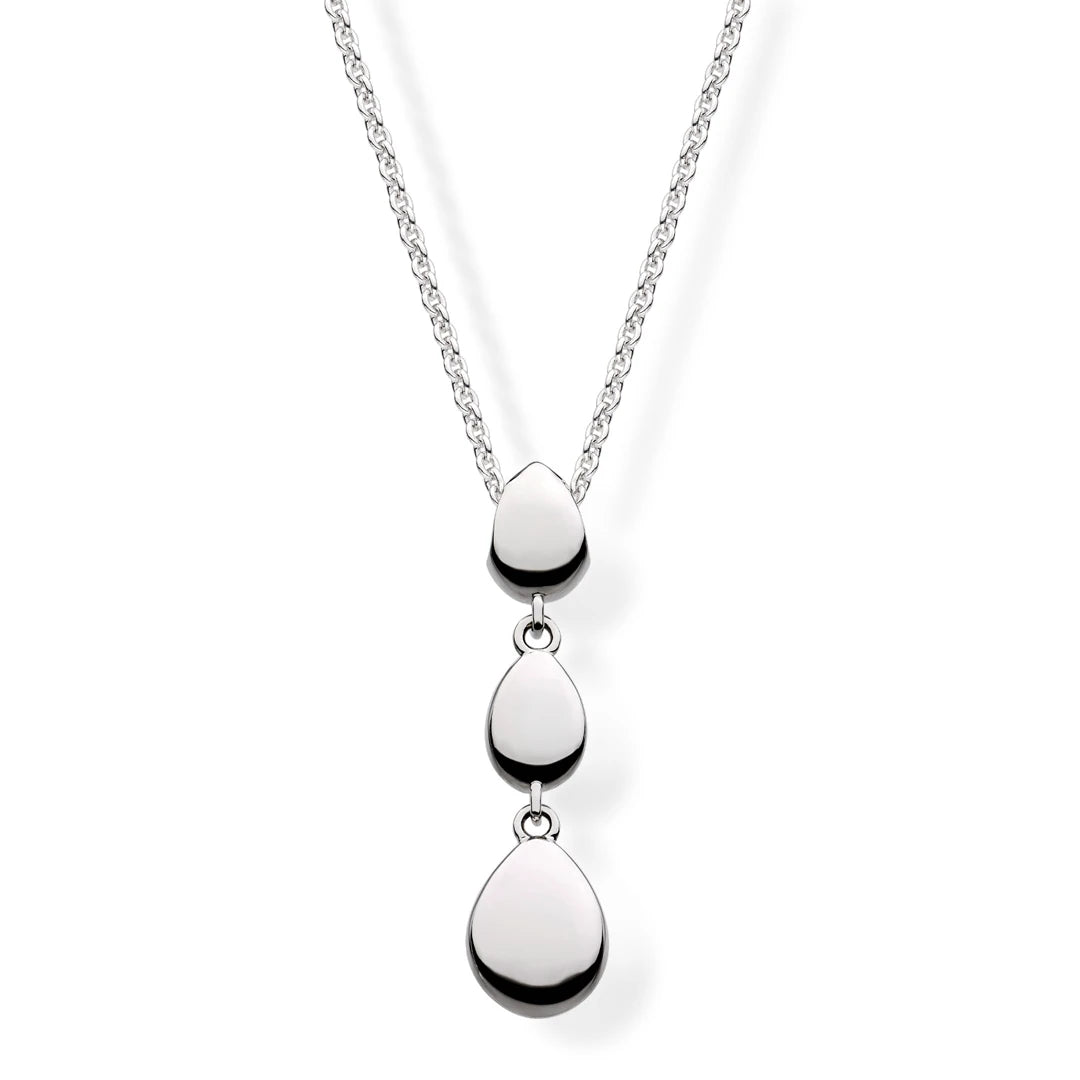 Kit Heath Sterling Silver Coast Pebbles Triple Linking Pebbles Necklace