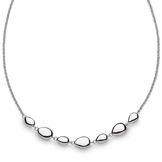 Kit Heath Sterling Silver Coast Pebbles Linking Pebbles Necklet