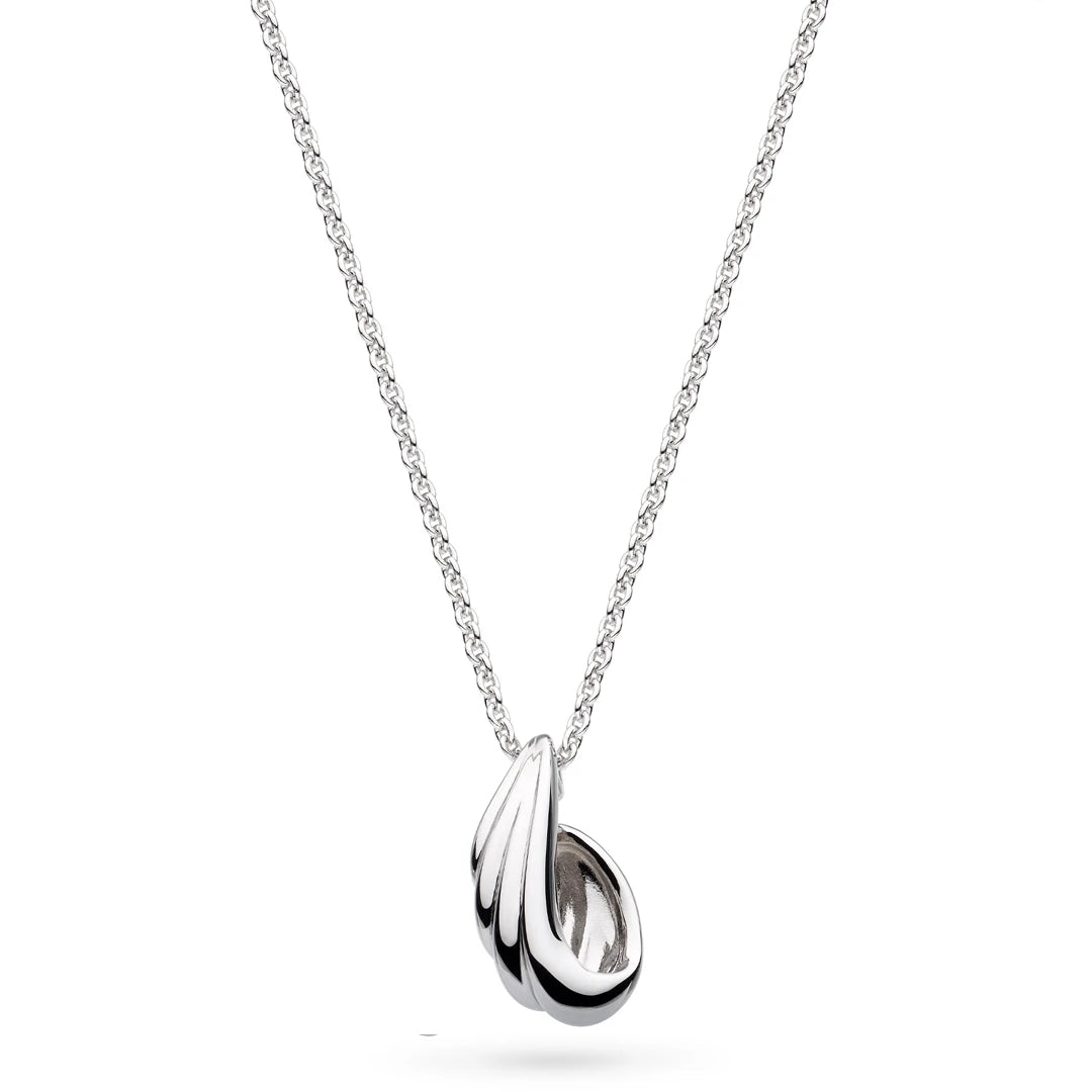 Kit Heath Sterling Silver Oceane Shell Wave Necklace
