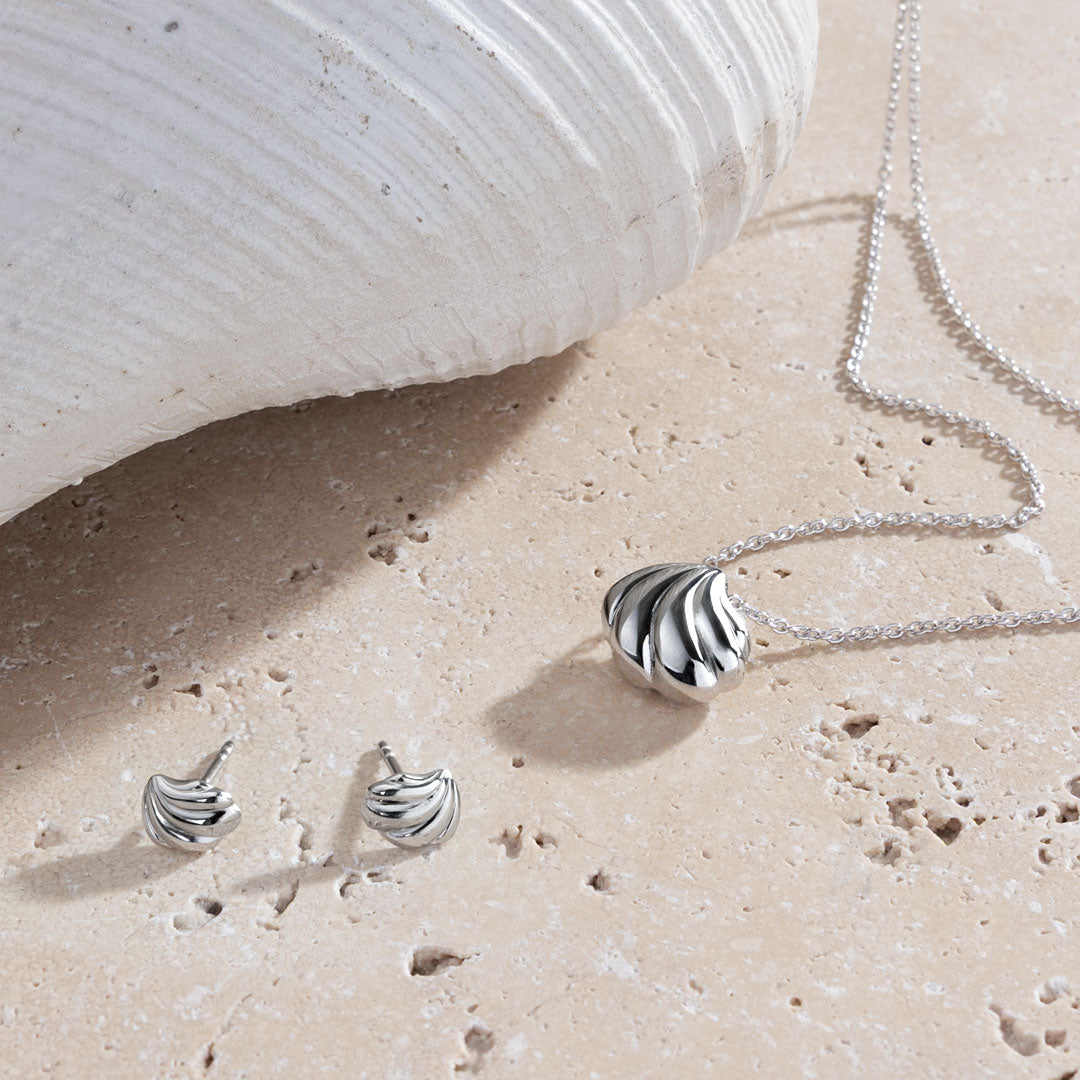 Kit Heath Sterling Silver Oceane Shell Echo Rounded Necklace