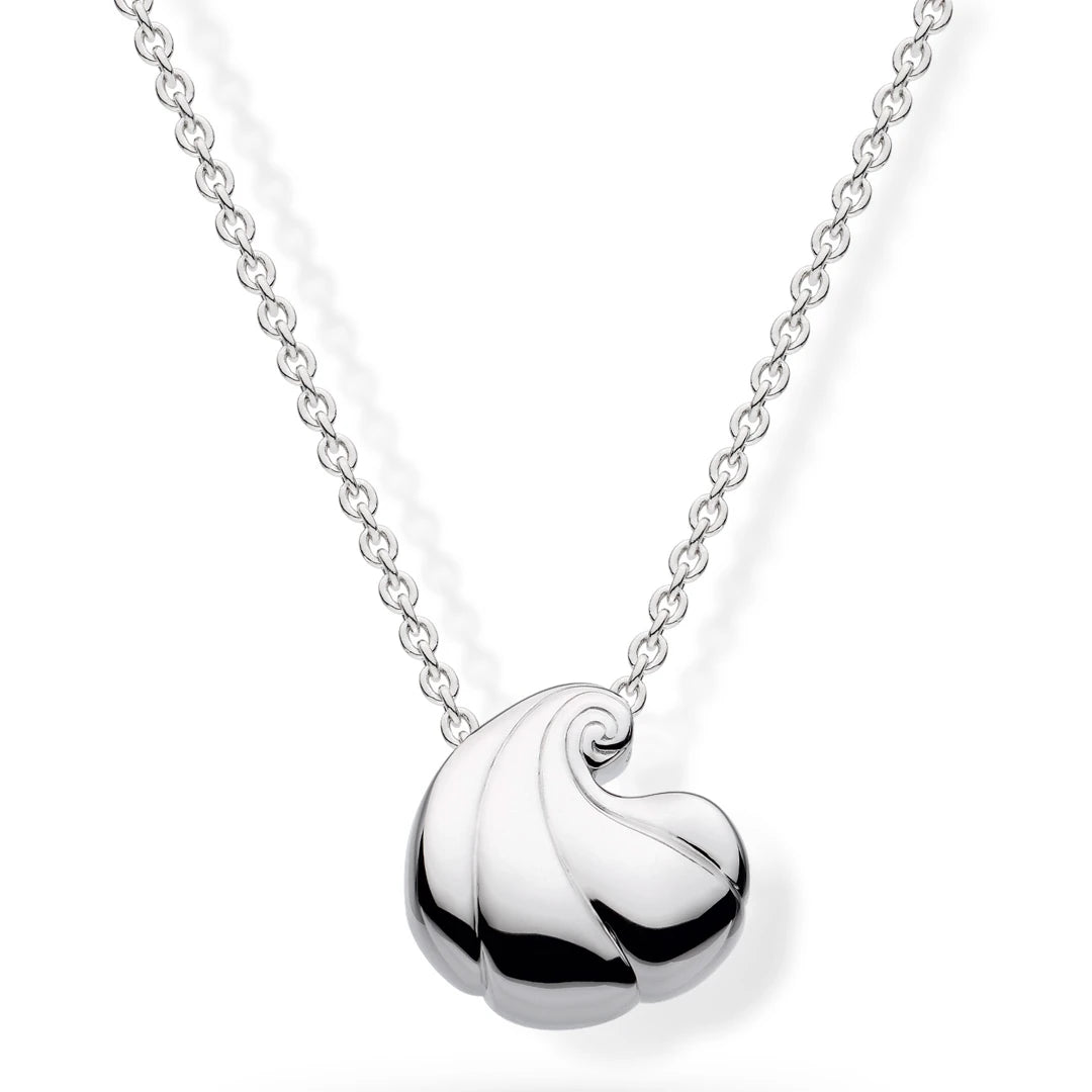 Kit Heath Sterling Silver Oceane Shell Echo Spiral Necklace
