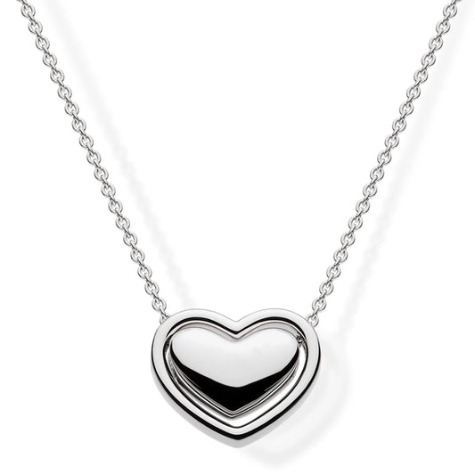 Kit Heath Big Love Silver Heart Necklace