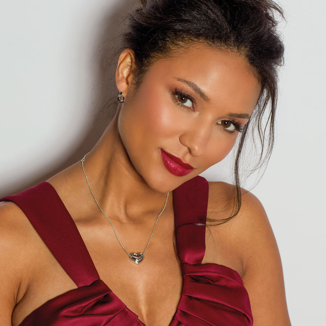 Kit Heath Big Love Silver Heart Necklace