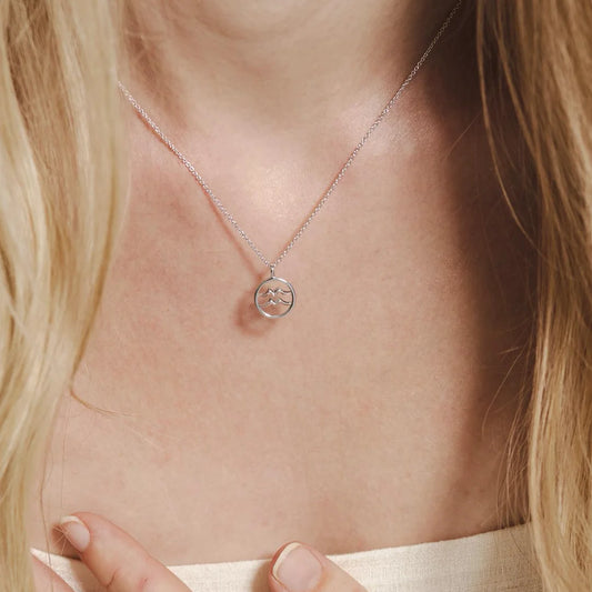 Kit Heath Celeste Aquarius Zodiac Sterling Silver Necklace Kit Heath Celeste Aquarius Zodiac Sterling Silver Necklace
