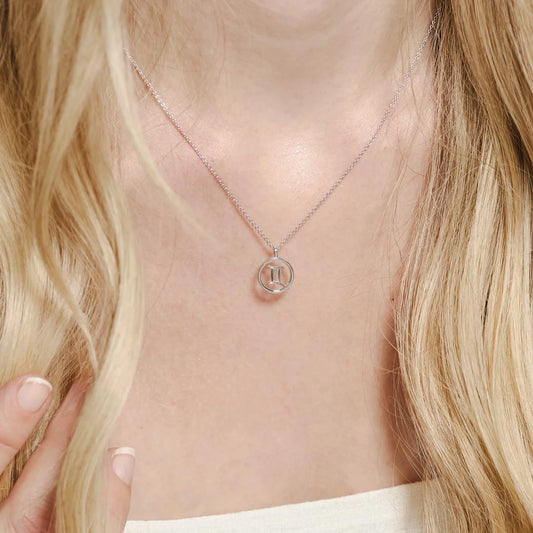 Kit Heath Celeste Gemini Zodiac Sterling Silver Necklace Kit Heath Celeste Gemini Zodiac Sterling Silver Necklace