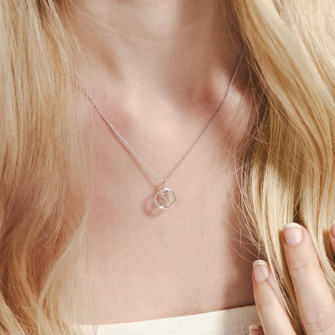 Kit Heath Celeste Sagittarius Zodiac Sterling Silver Necklace