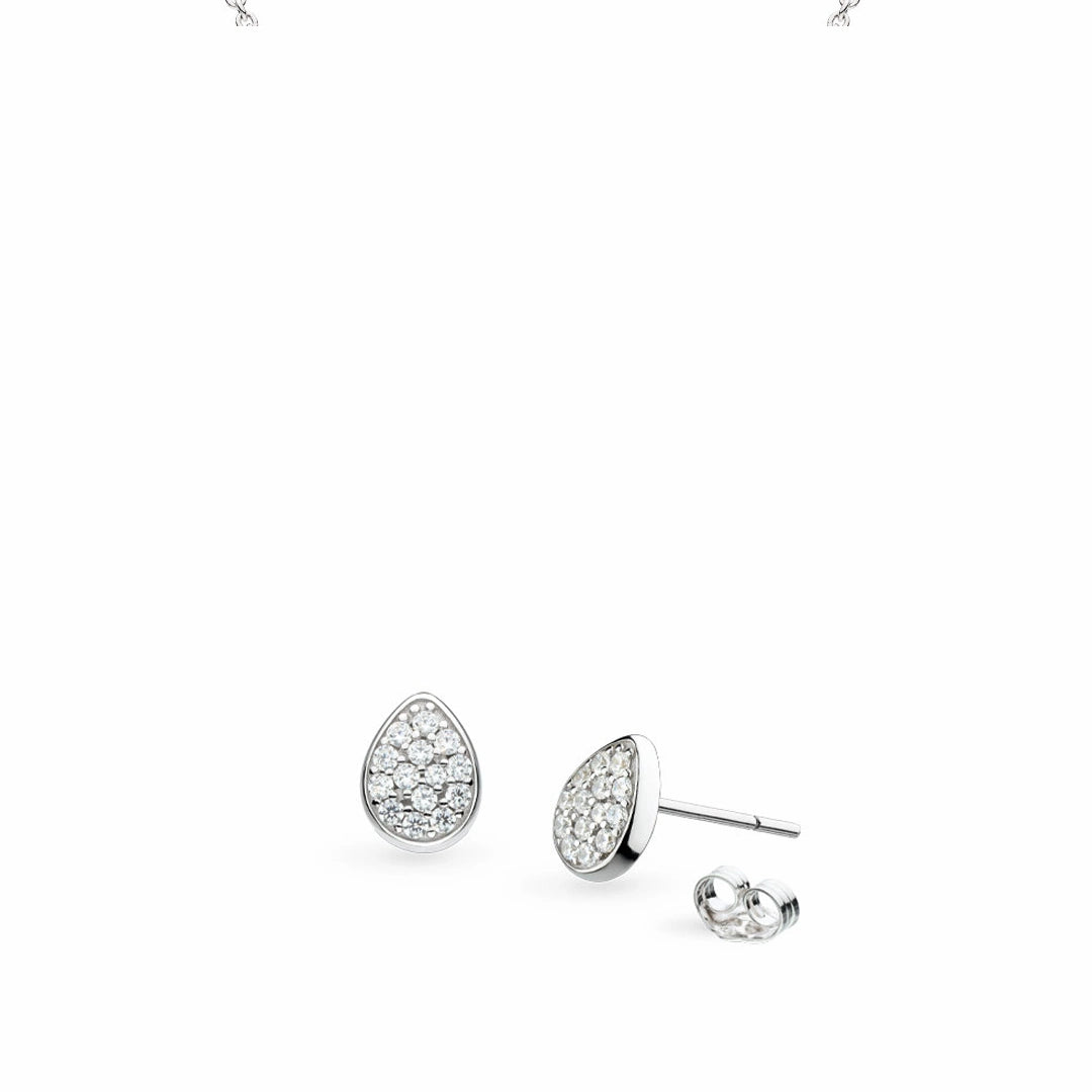 Kit Heath Coast Pebble Glisten Sterling Silver Statement Stud Earrings