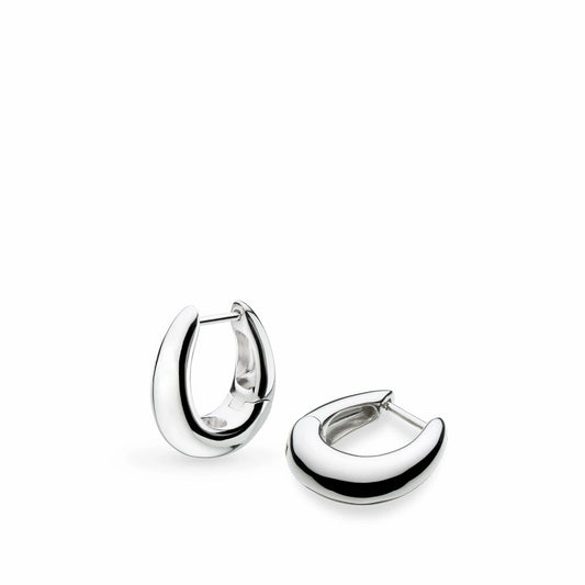 Kit Heath Coast Pebble Smooth Hinged Hoop Earrings