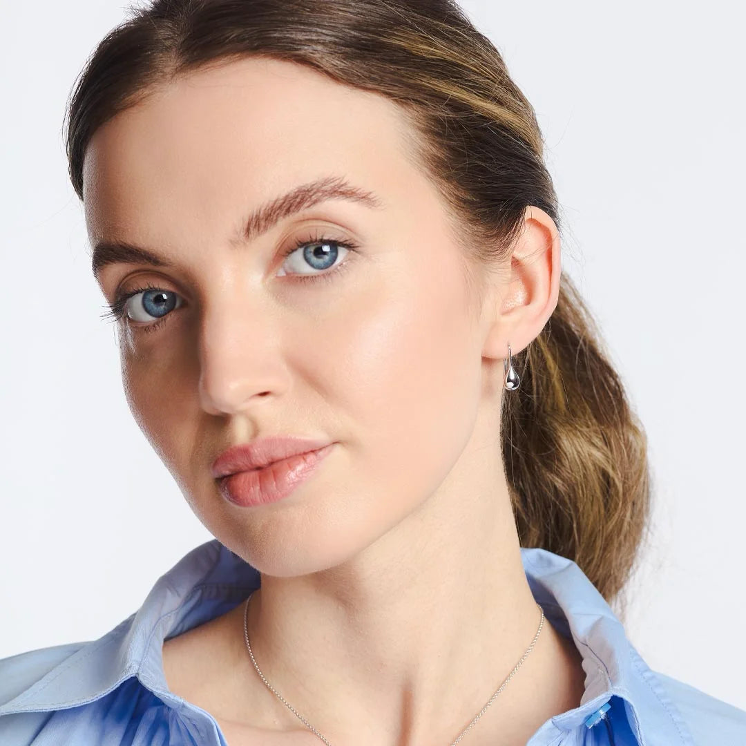 Kit Heath Coast Pebble Smooth Mini Hook Drop Earrings
