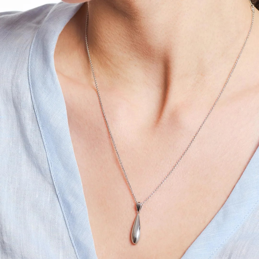 Kit Heath Coast Pebble Smooth Slim Necklace