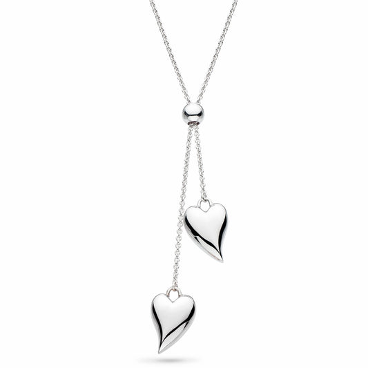 Kit Heath Desire Cherish Heart Sterling Silver Lariat Necklace