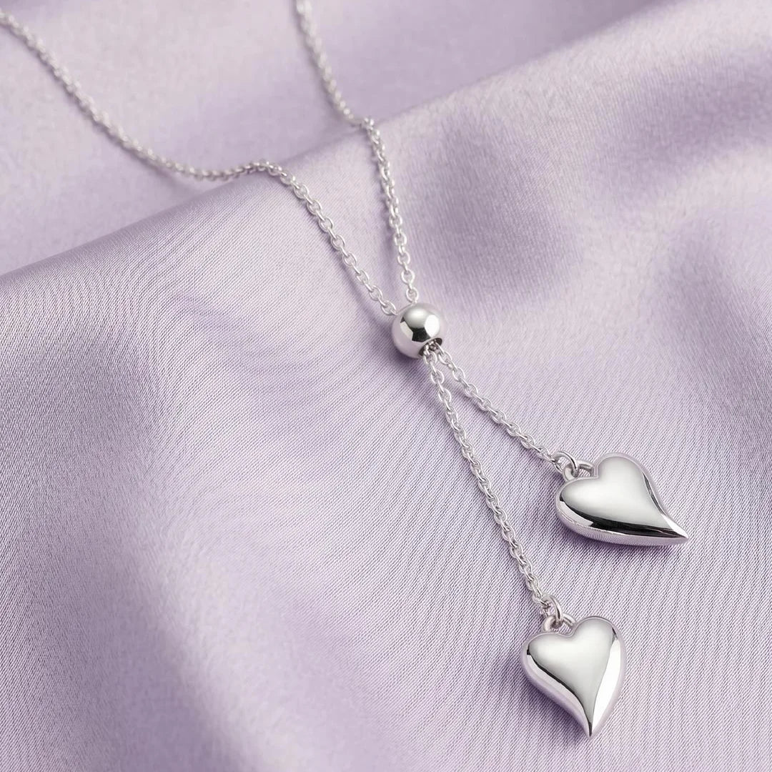 Kit Heath Desire Cherish Heart Sterling Silver Lariat Necklace