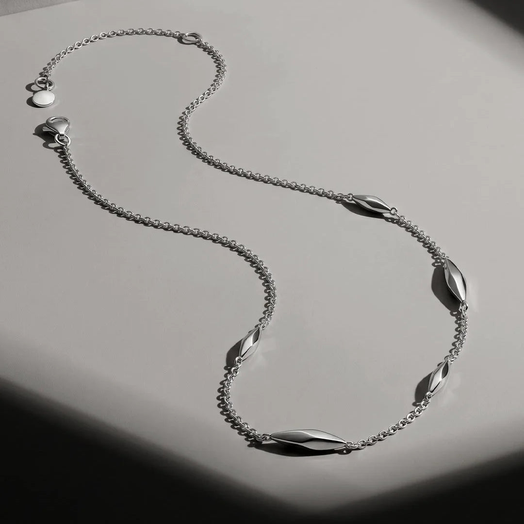 Kit Heath Glint Sterling Silver Station Necklace