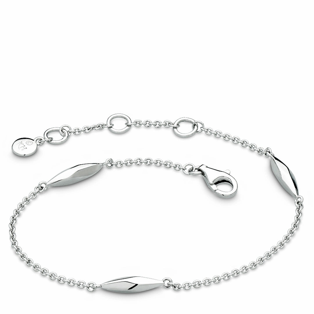 Kit Heath Glint Sterling Silver Station Bracelet