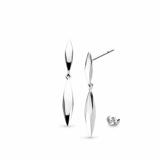Kit Heath Glint Sterling Silver Stud Drop Earrings