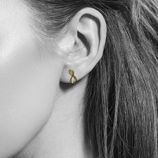 Kit Heath Infinity Mini Golden Stud Earrings