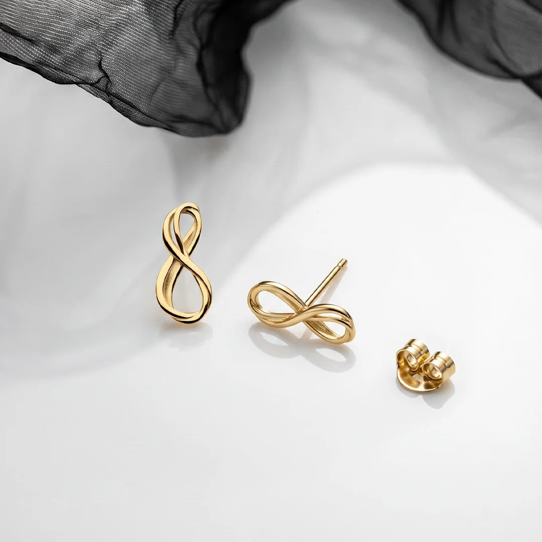 Kit Heath Infinity Mini Golden Stud Earrings