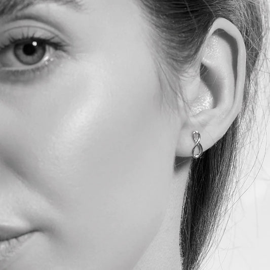 Kit Heath Infinity Mini Sterling Silver Stud Earrings Kit Heath Infinity Mini Sterling Silver Stud Earrings