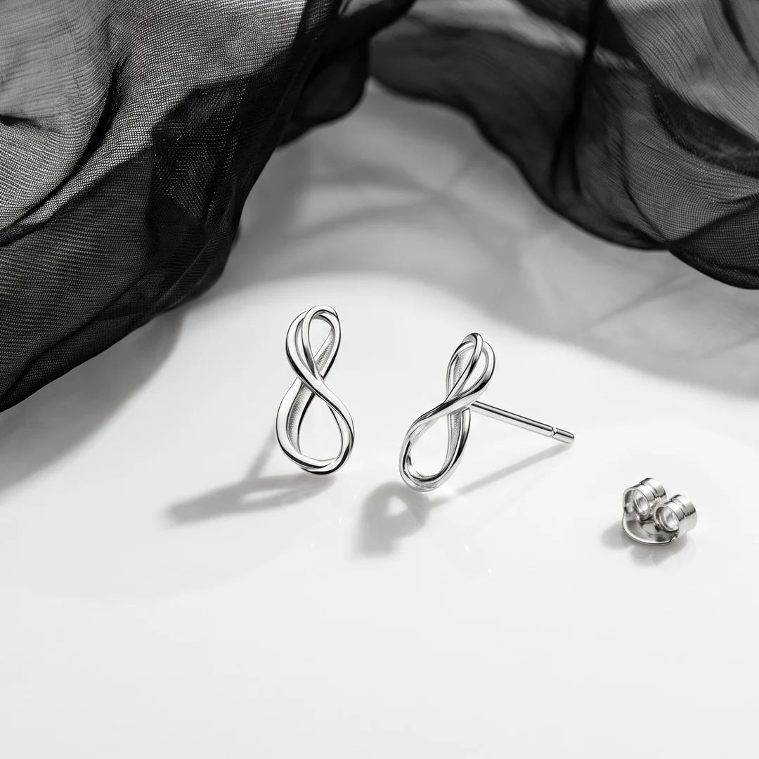 Kit Heath Infinity Mini Sterling Silver Stud Earrings