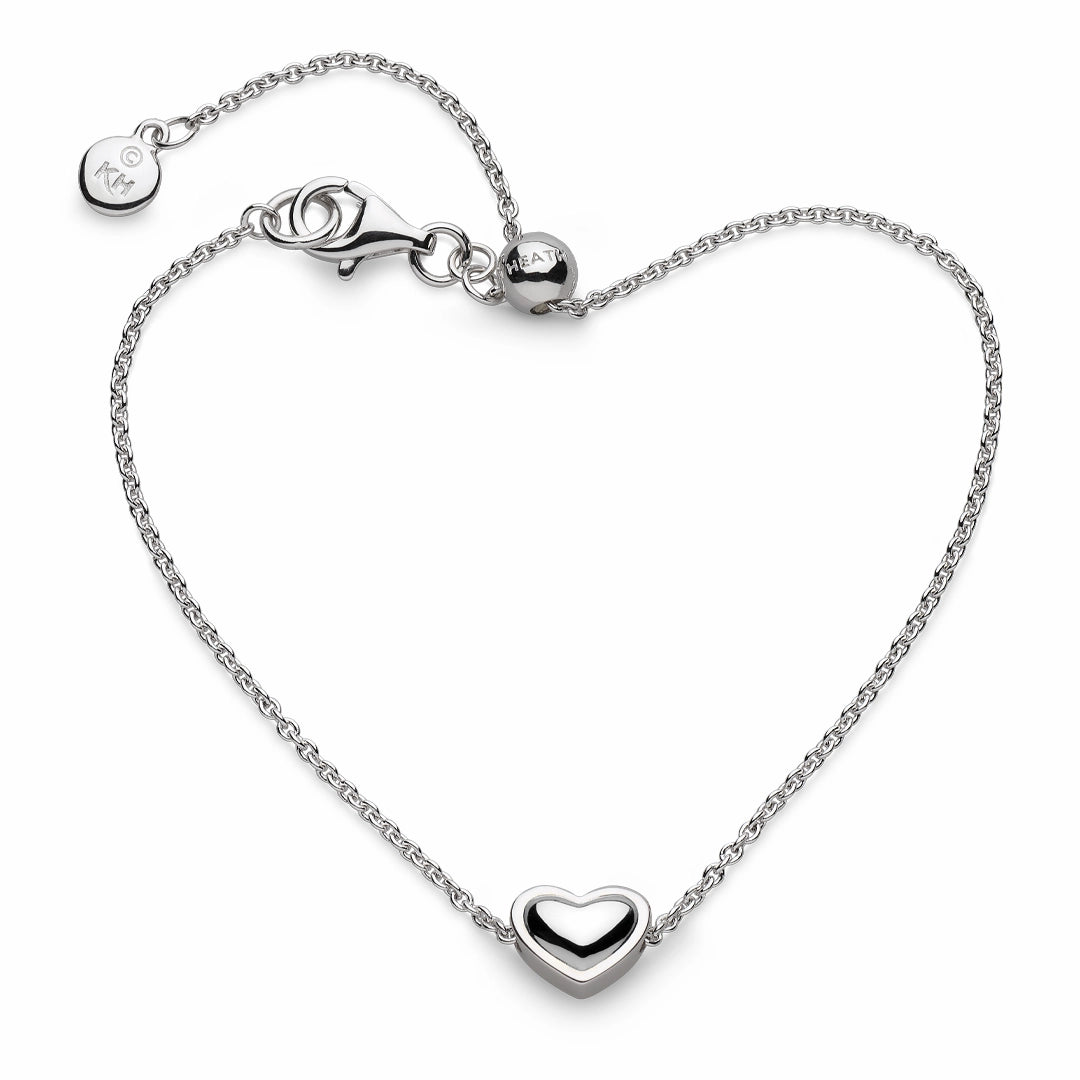 Kit Heath Love Heart Sterling Silver Slider Bracelet