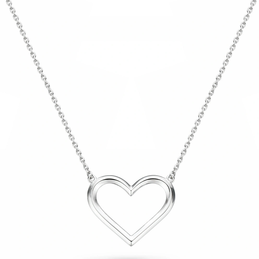 Kit Heath Love Sterling Silver Heart Necklet