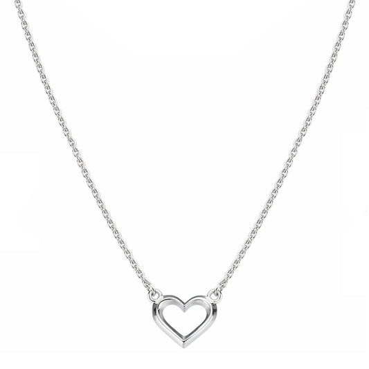 Kit Heath Love Heart Sterling Silver Necklet