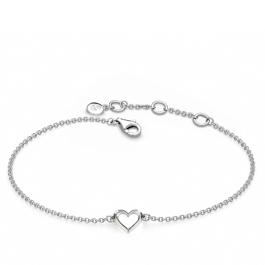Kit Heath Love Heart Sterling Silver Bracelet