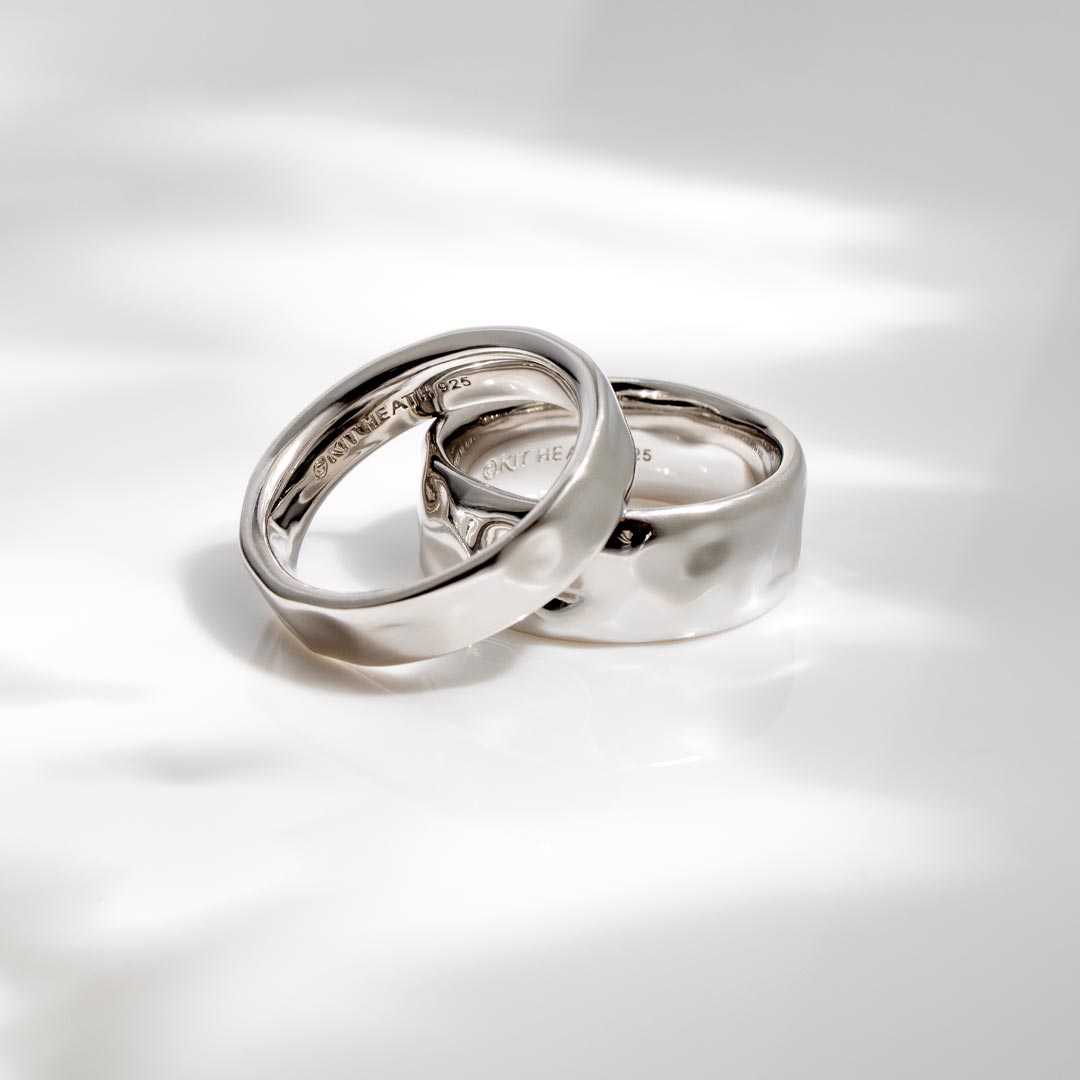 Kit Heath Mirage Reflect Sterling Silver 8mm Band Ring