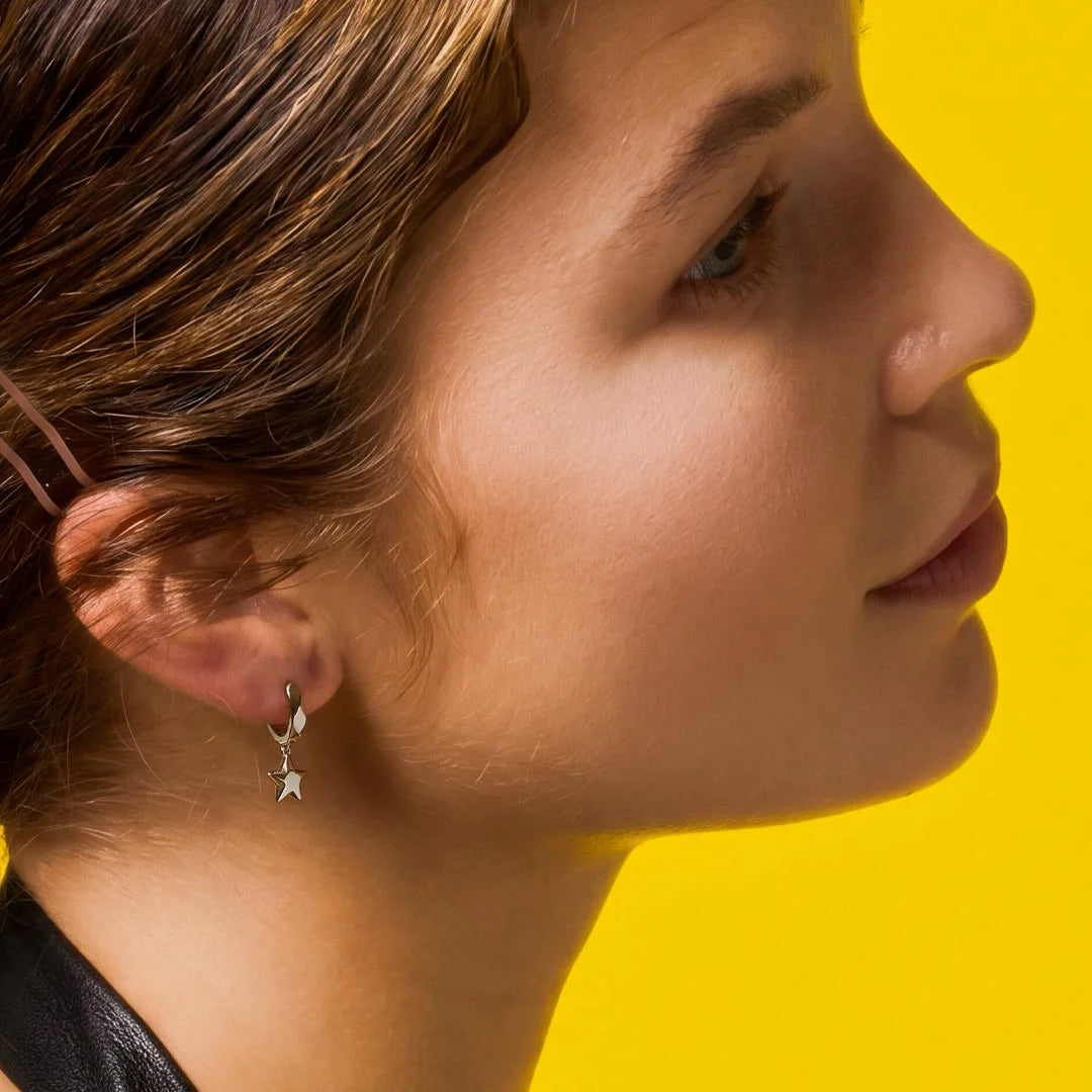 Kit Heath Rox Little Rock Star Hinged Hoop Drop Earrings