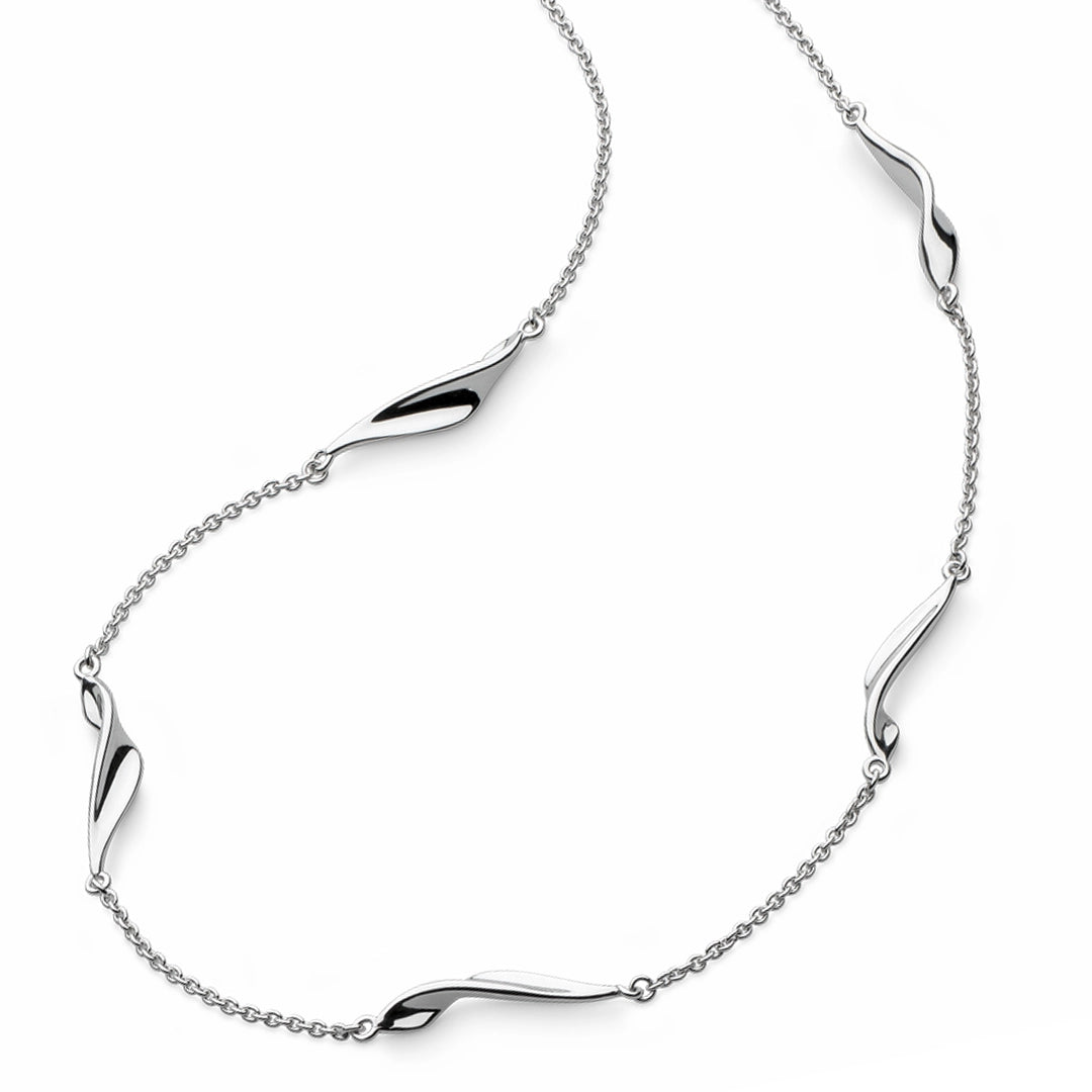 Kit Heath Serenity Curve Sterling Silver Station Necklace